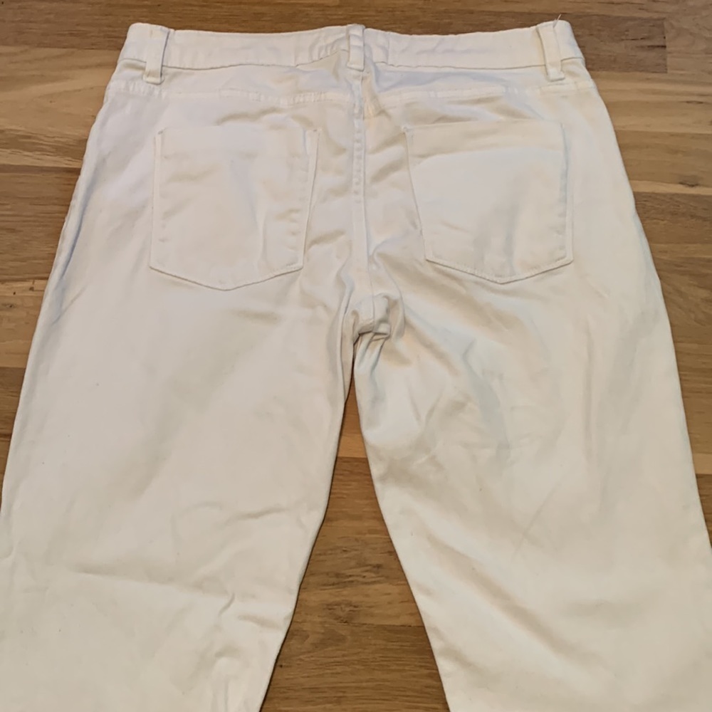 Generra Cuffed Capri White Jeans Pants Junior’s 5 - Picture 12 of 13